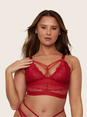 Brooke Bralette : Rouge Framboise