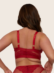Brooke Bralette : Rouge Framboise