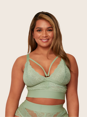 Gia Bralette : Basil Green