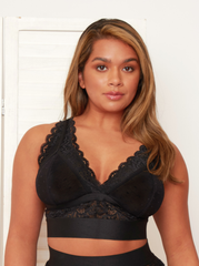 Bralette Francine : Noir minuit