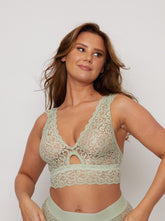 Bralette Ivy : vert argenté