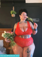 Ensemble soutien-gorge et culotte Hallie : Piment