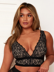 Bralette Eden : Noir minuit