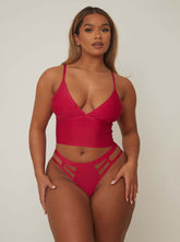 Bobby Bralette & Brief Set : Very Cherry