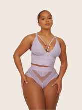 Gia Bralette & Brief Set : Soft Lavender