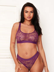 Lot de 2 : Noir et Violet Velours