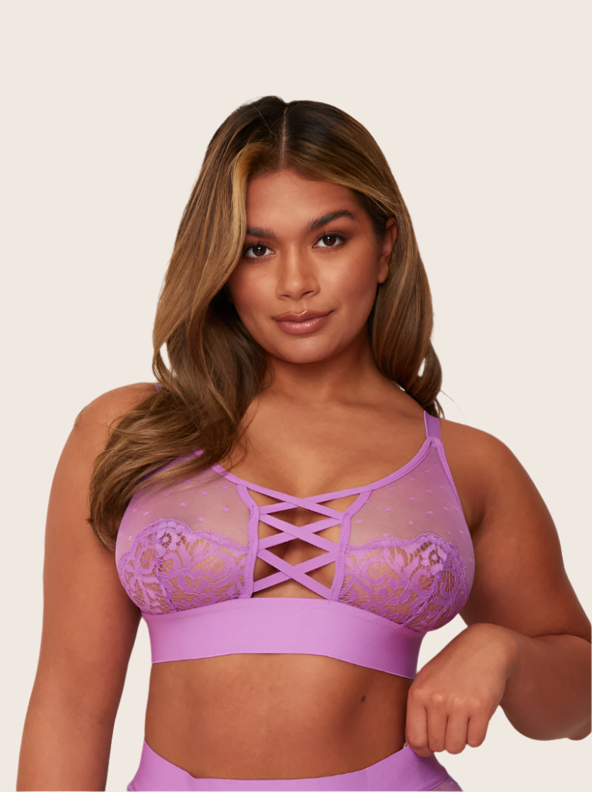 Abigail Bralette : Amethyst Orchid