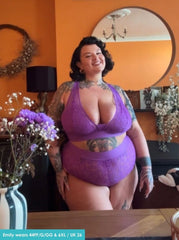 Ensemble soutien-gorge et culotte Hallie : Violet passion