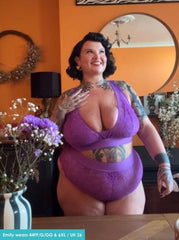 Ensemble soutien-gorge et culotte Hallie : Violet passion