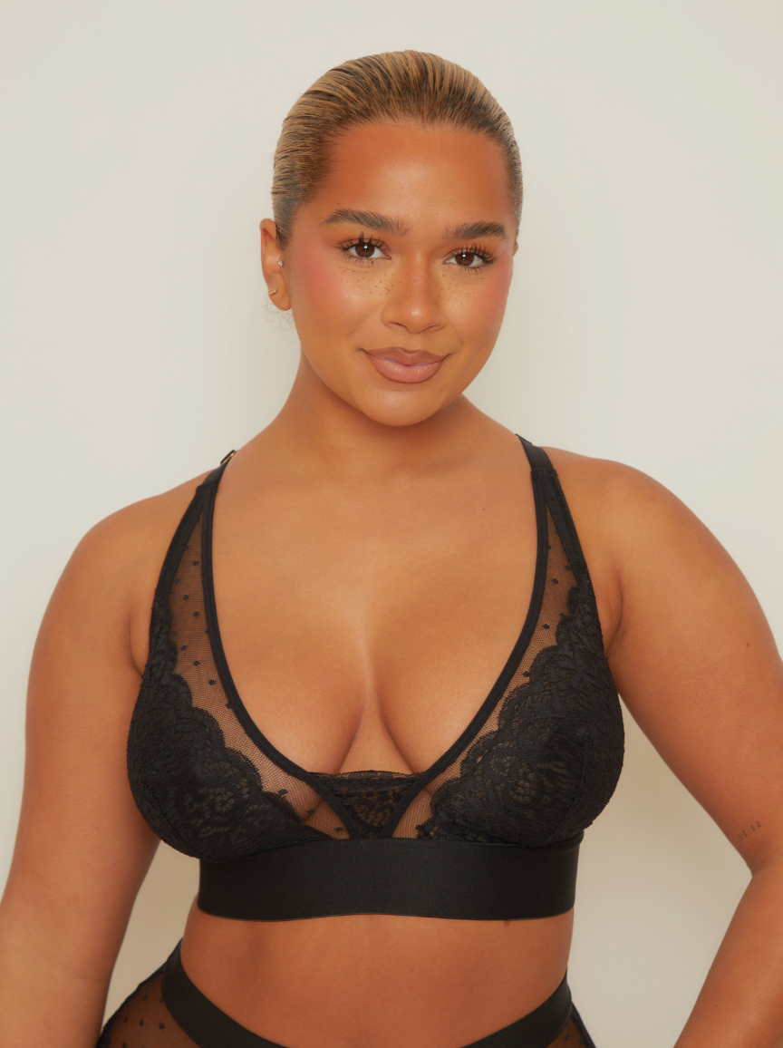 Bralette Riley : Midnight Black