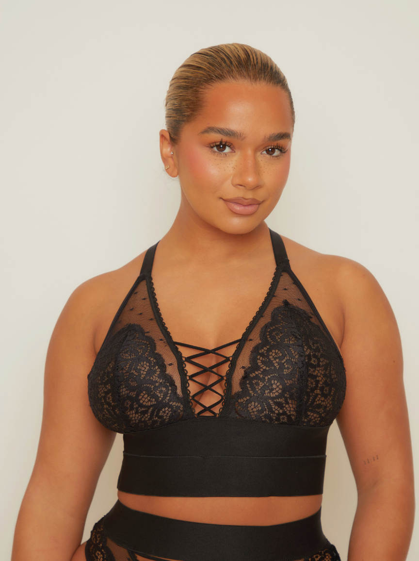 Maya Bralette : Midnight Black