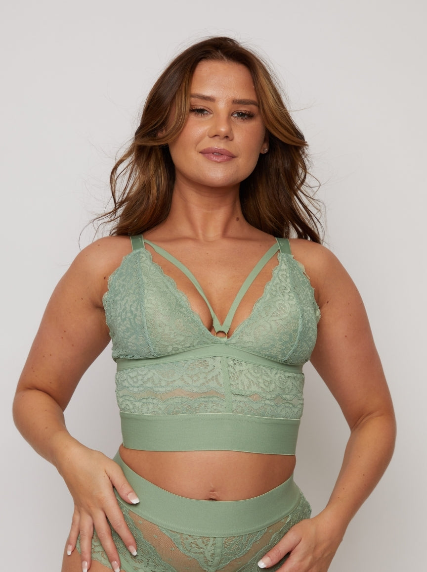 Gia Bralette : Basil Green