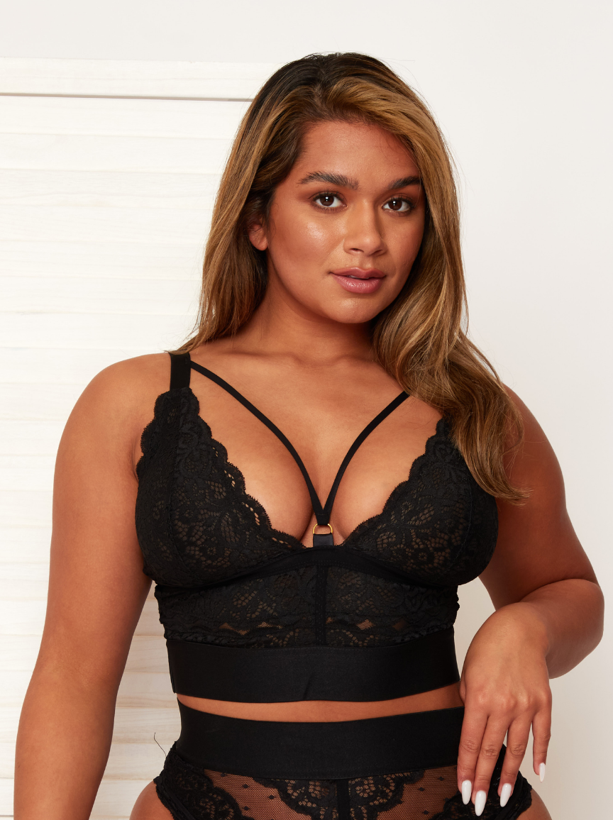 Bralette Gia : Noir Minuit