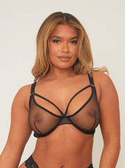 Soutien-Gorge Carina : Noir Minuit