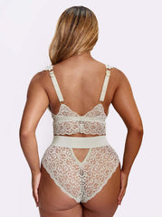 Ivy Bralette & Brief Set : Silvery Green