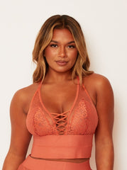 Maya Bralette : Cidre Orange