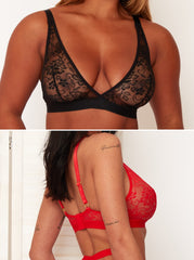 Bralettes Duo : Scarlet &amp; Black