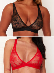 Bralettes Duo : Scarlet &amp; Black