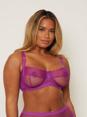 Raya Balcony Bra : Vamp Purple