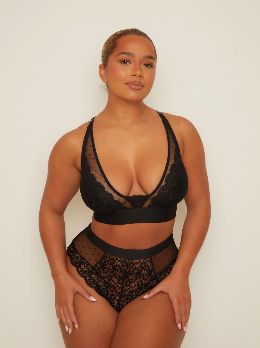 Bralette Riley : Midnight Black