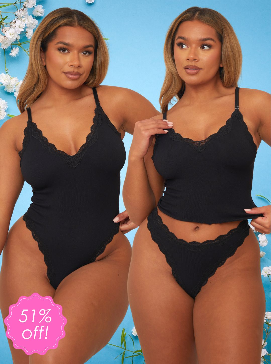 Seamfree Tutti Threesome : Jet Black