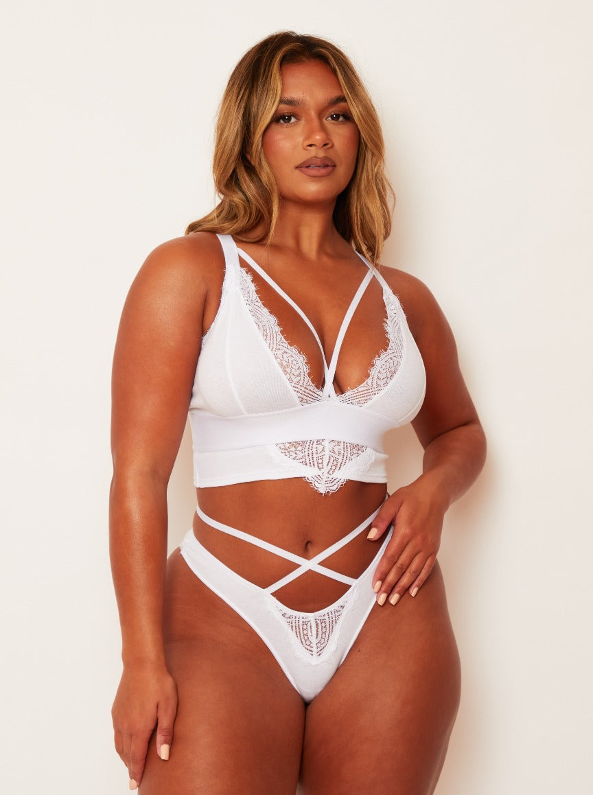 Brassière Aspen : Blanc Glacé