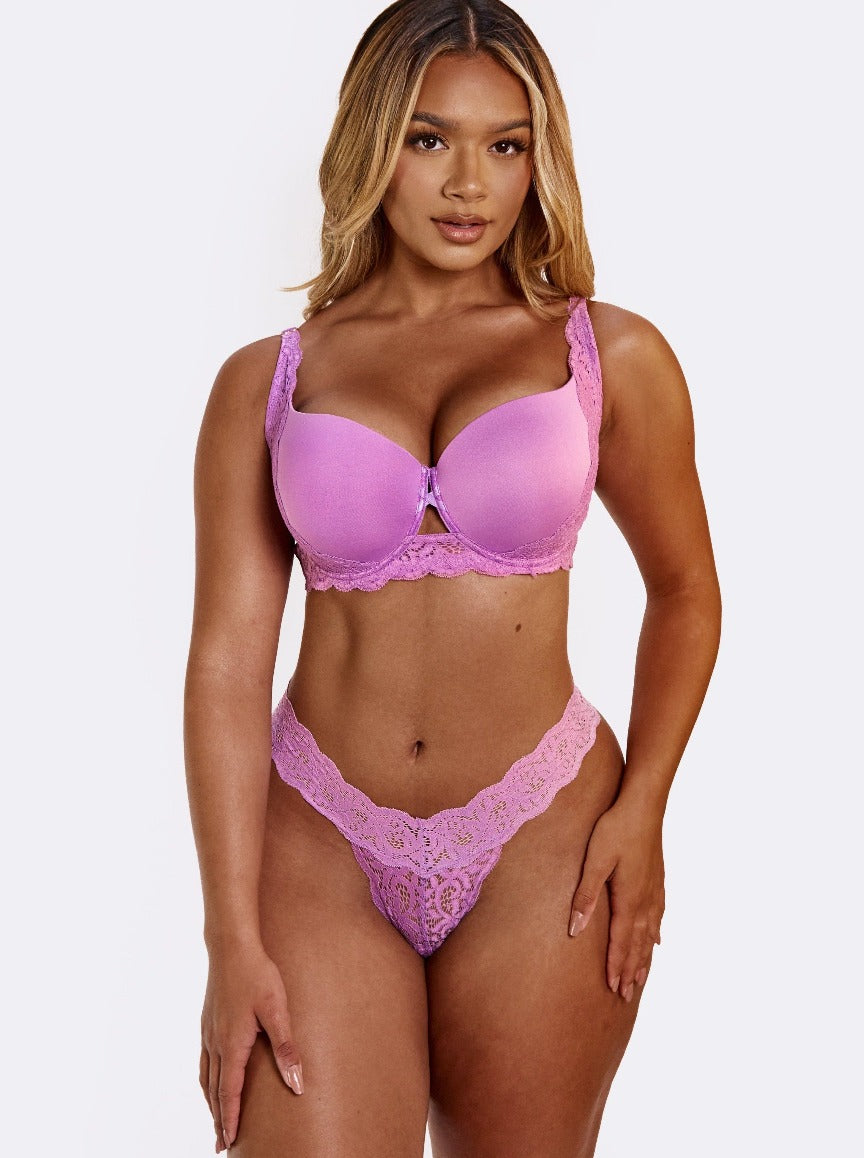 EZ-T Amethyst Orchid, every day basic bra with underwire