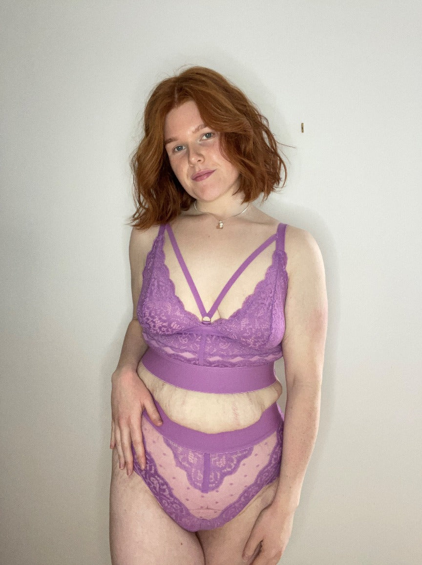 Gia Bralette : Pillow Purple