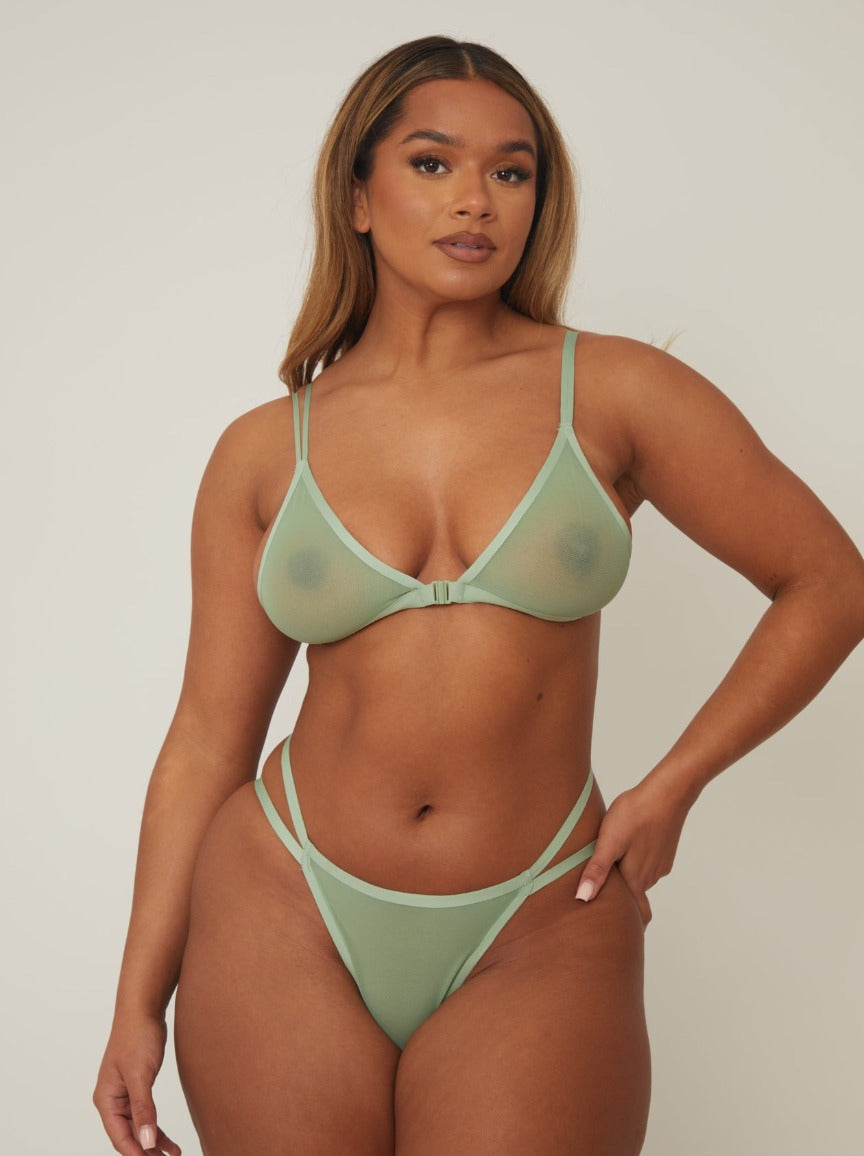 Indie Bralette : Basil Green