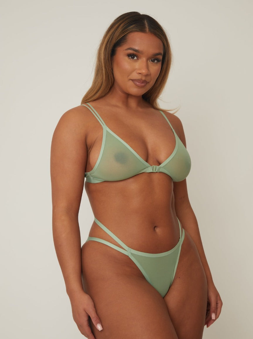 Bralette Indie : Basil Green