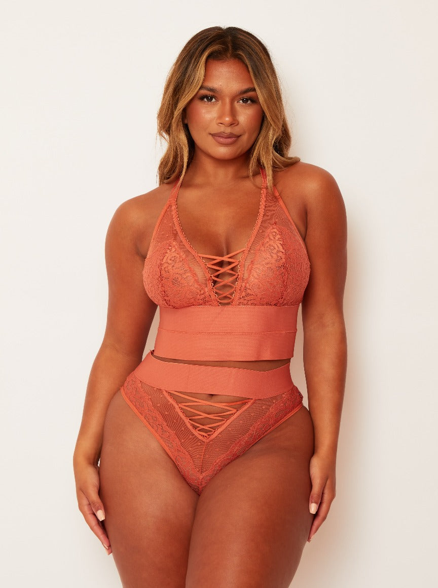 Maya Bralette : Cidre Orange