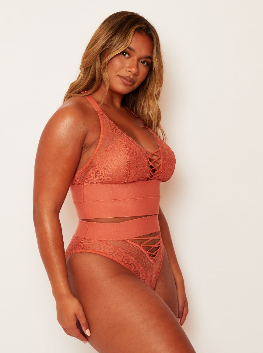 Maya Bralette : Cidre Orange