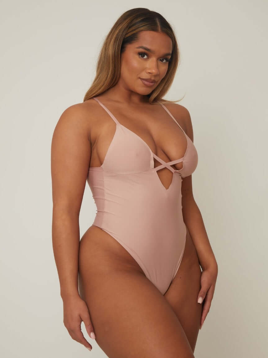 Perrie Bodysuit : Rose mauve